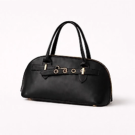 Timeless Bagg Trio Siyah Baguette Çanta